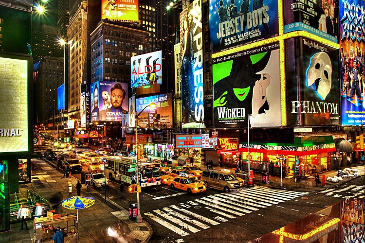 cheap flights to new york & Broadway