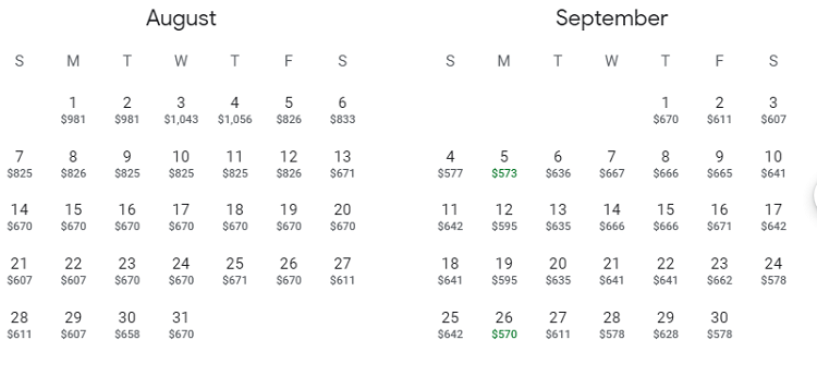 cheap flights DEN-LHR AUG SEP 2022