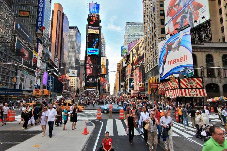 cheap flights to new york times square